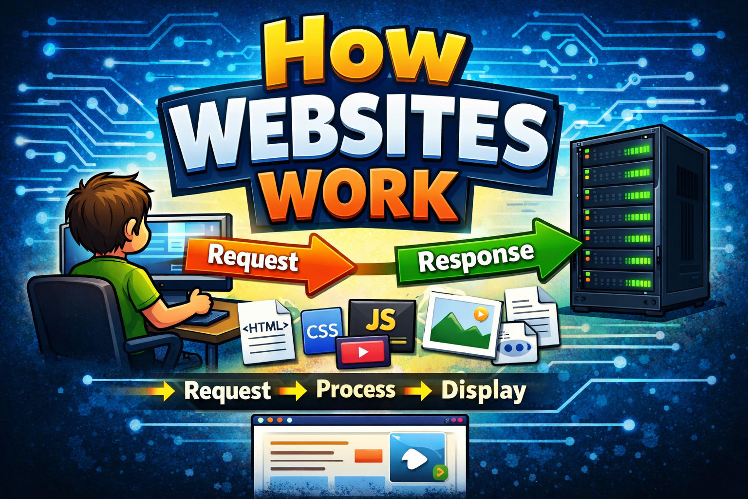 How Websites Work – Request, Process, and Display Explained