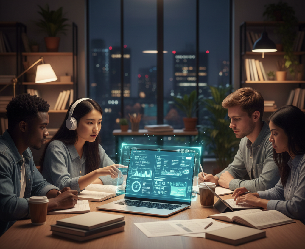 students + laptop image