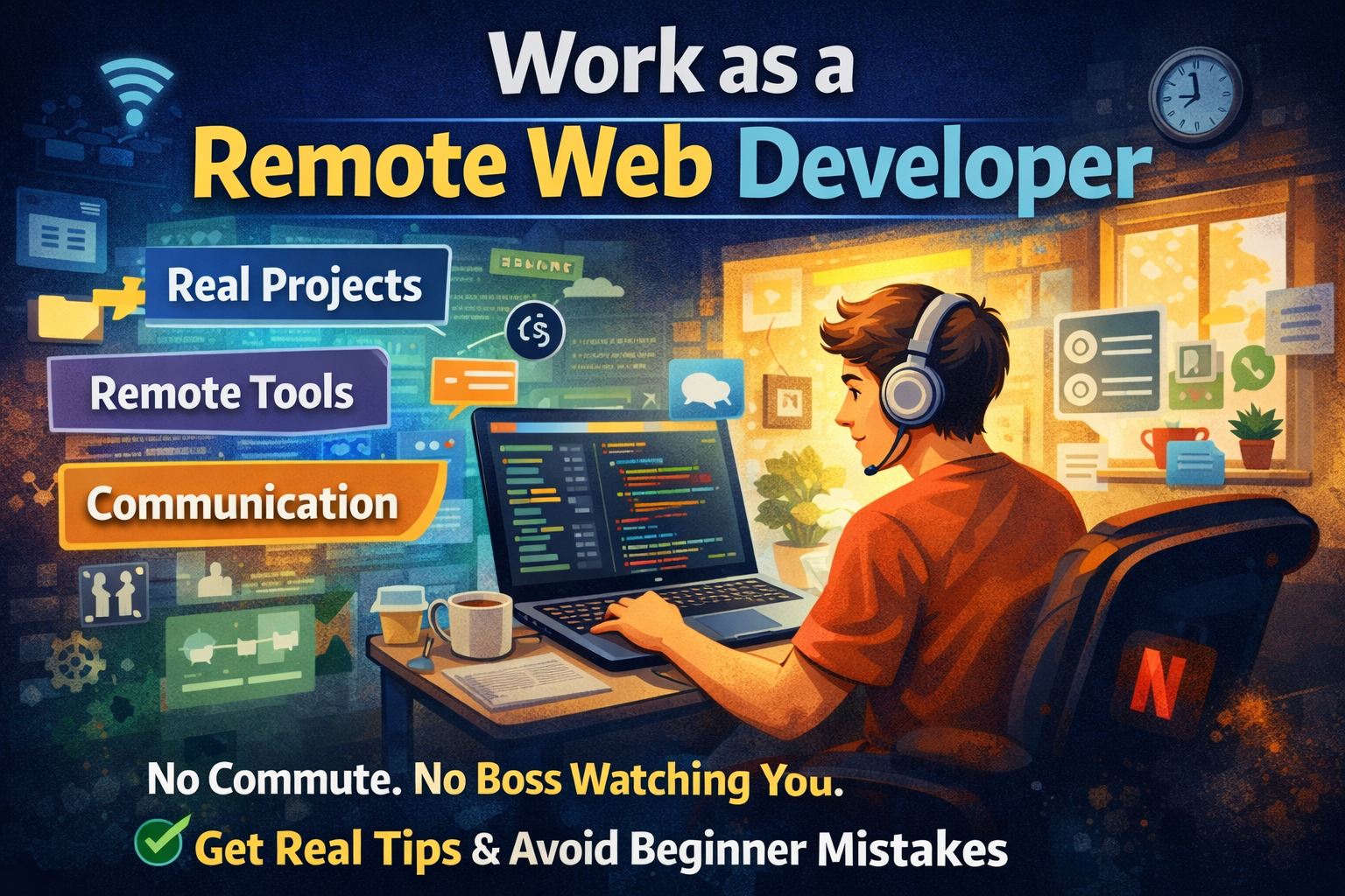 work as a remote web developer